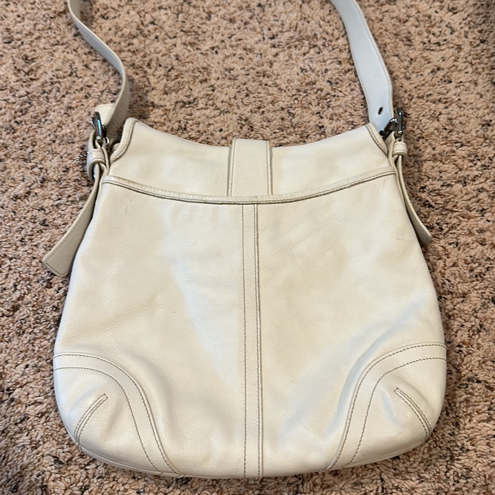 Coach Crossbody Bag OffWhite, Genuine Leather Gem